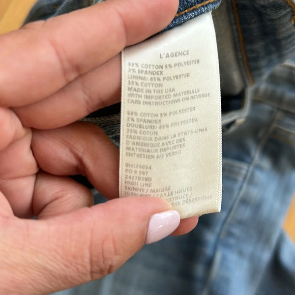 l'agence high line high rise frayed ripped jeans - Picture 6 of 6